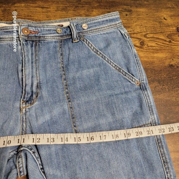 Pilcro Anthropologie Jeans 36 P Slim Boyfriend High Rise Medium Light Wash - Picture 7 of 12